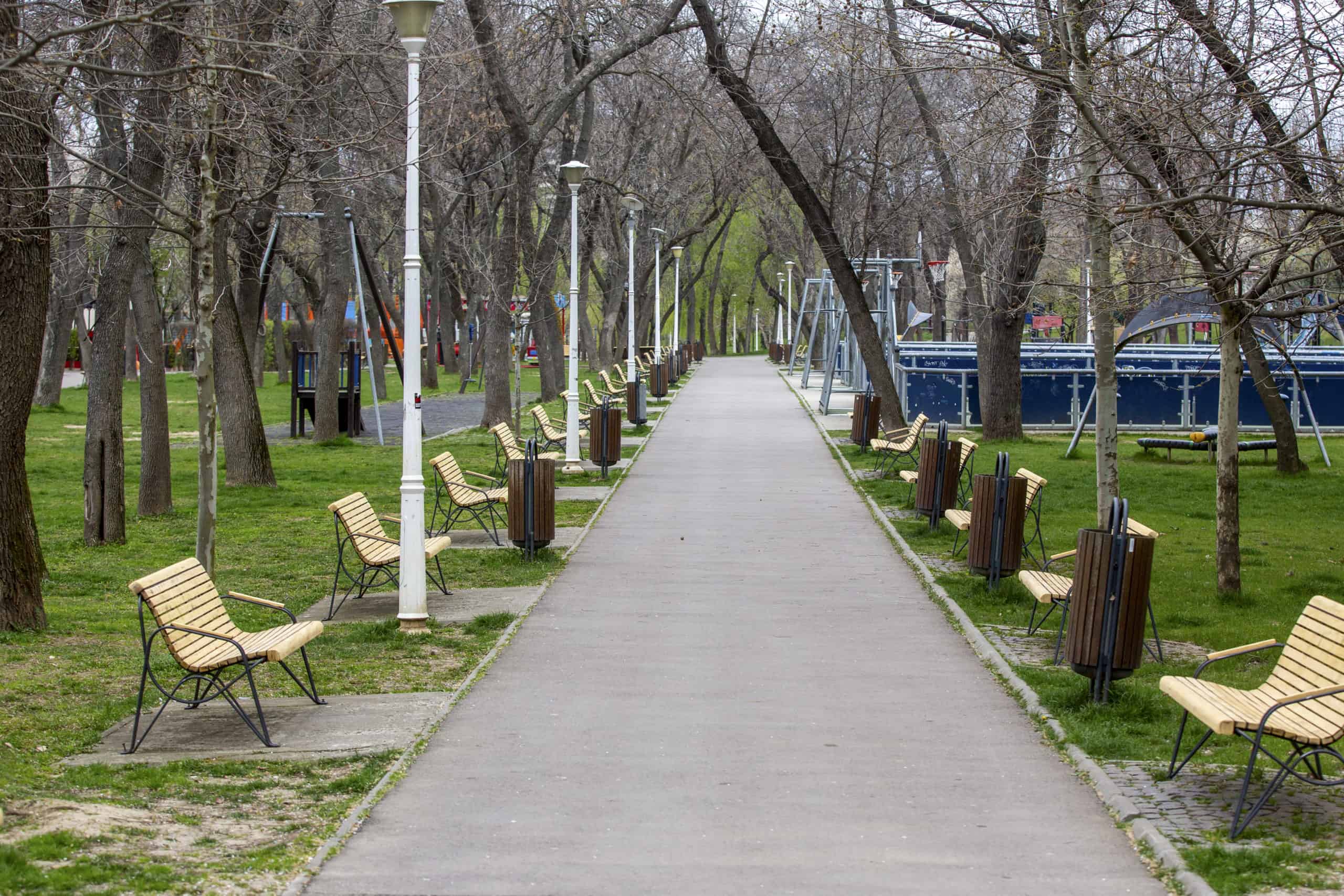 Parcurile goale în București