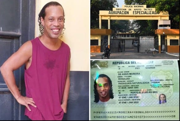 Ronaldinho se află în închisoare