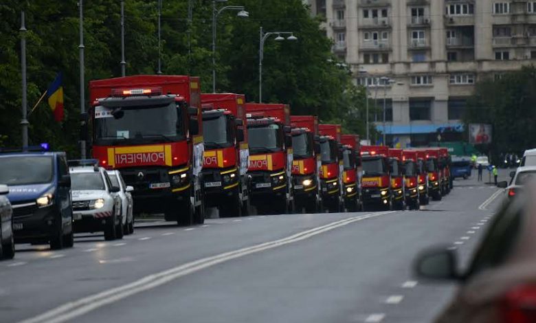 România a trimis 20 de camioane cu medicamente și echipamente în Republica Moldova