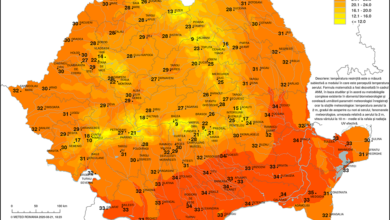 Temperaturile resimţite în România